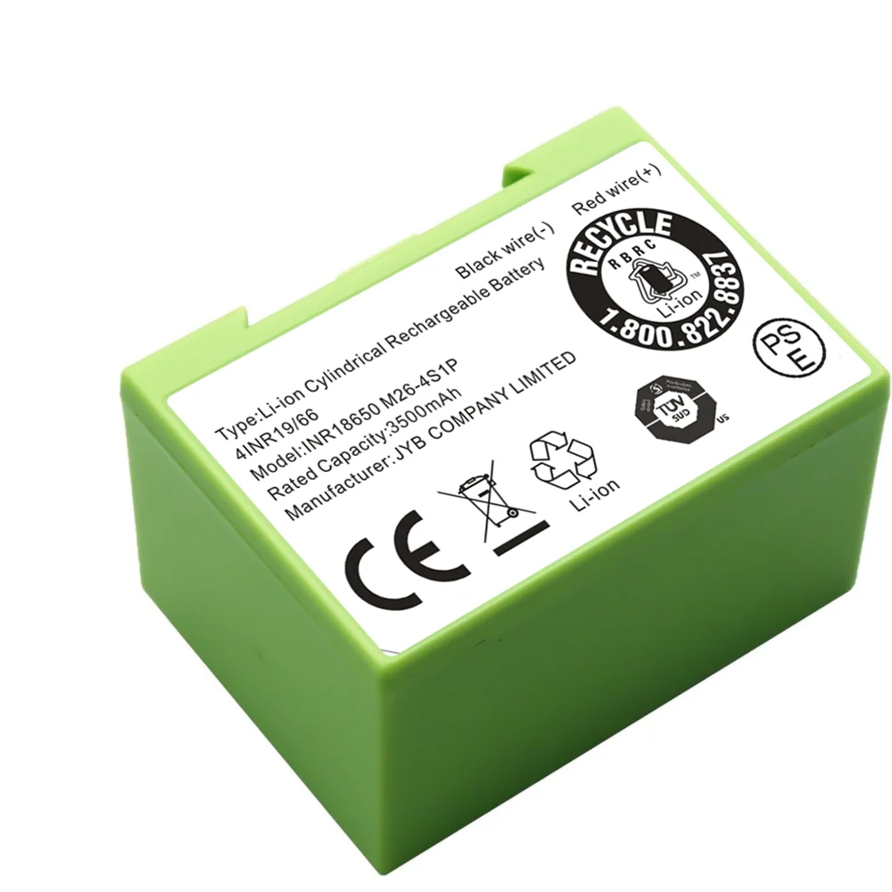 بطارية 14.4 فولت 3500 مللي أمبير في الساعة لاستبدال المكنسة الكهربائية iRobot Roomba i3/i4/i5/i6/i7/i8/J7/E5.