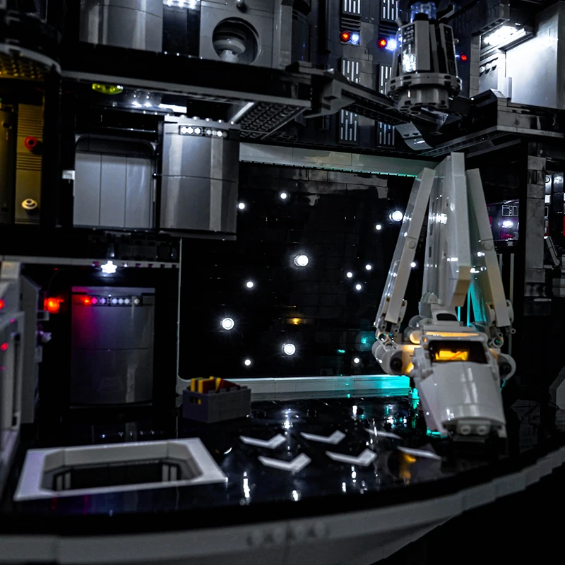 مصباح LED Vonado 5V (بدون نموذج) مناسب لـ LEGO 75419 Death Star ™   ضوء ديكور للهدايا (باستثناء مكعبات البناء)