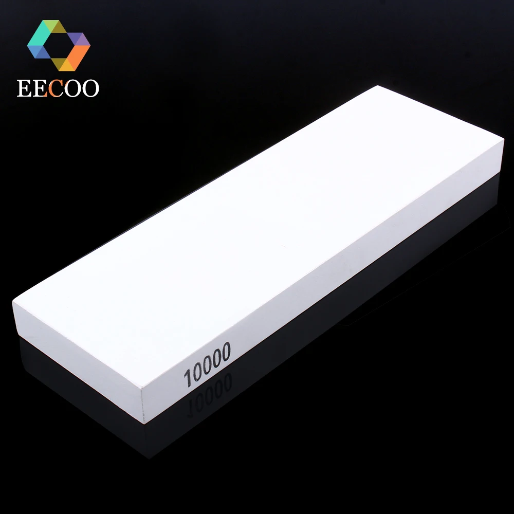 EECOO 10000 Grit Professional Corundum Double Sided Kitchen Knife Whetstone Sharpener Wet Water Whetstone Grinding Stone