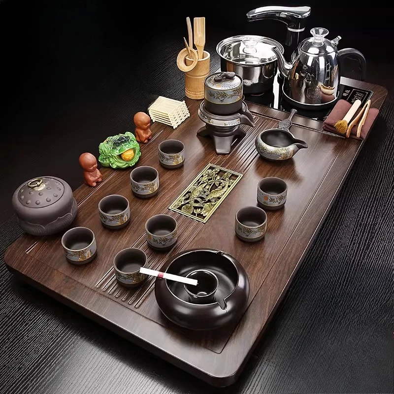 

English Luxury Tea Set Ceremony Chinese Pot Accessories Service Tea Set Decorative Hospitality Juego De Te Home Decorationgs