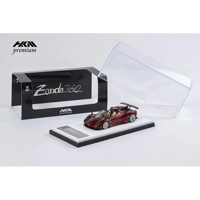 HKM 1:64 Zonda 760 Roadster 2022 Diecast Diorama مجموعة نماذج السيارة ألعاب مصغرة