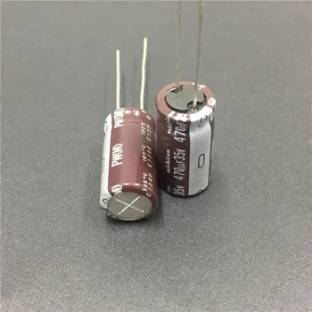 10pcs/50pcs 470uF 35V NICHICON PW Series 10x20mm Low Impedance Long Life 35V470uF Aluminum Electrolytic capacitor