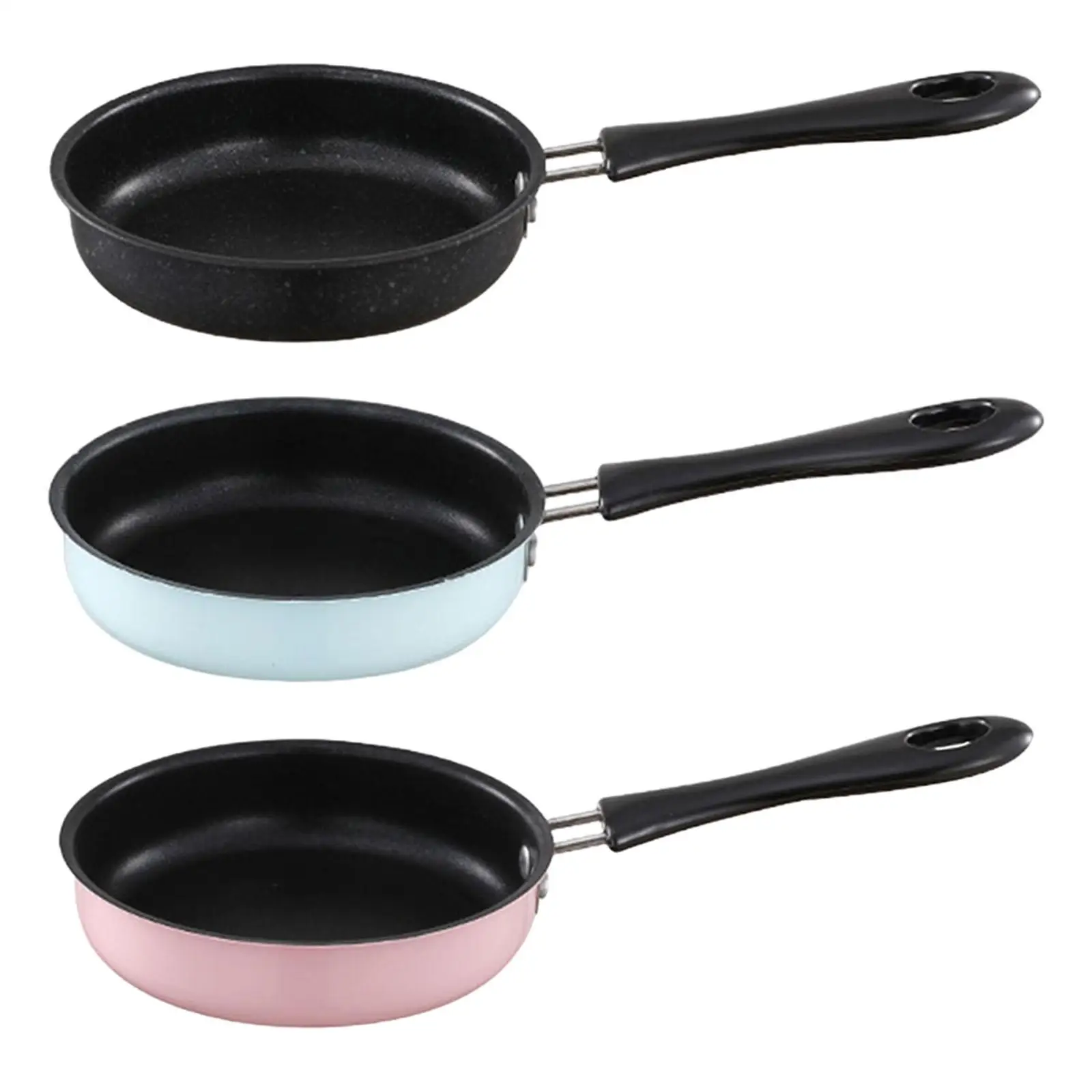 Stainless Steel Mini Egg and Omelet Pan with Nonstick Coating 4.92'',