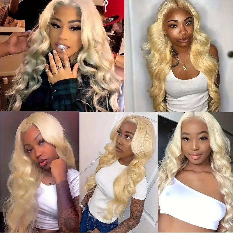 Blonde 613 Hd Lace Frontal Wig 13x6 13x4 Transparent Hd Lace Front Wig Brazilian 30 32 Inch Body Wave Human Hair Wigs For Women