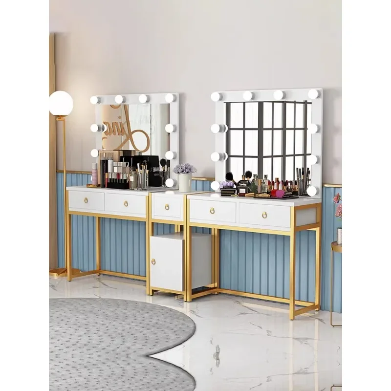 Photo studio dressing table with lights professional makeup wedding dress shop school makeup artist special makeup table beauty