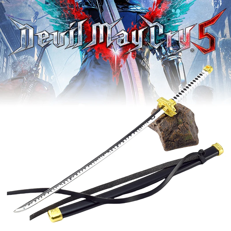 25 cm Metalowy nóż Yamato Katana Devil May Cry 5 Vergil Sword Real