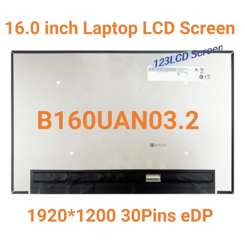 

16,0 "B160UAN03.2 ЖК-экран для ноутбука, дисплей 1920X1200, работа для ThinkPad E16 Gen1, 30 контактов