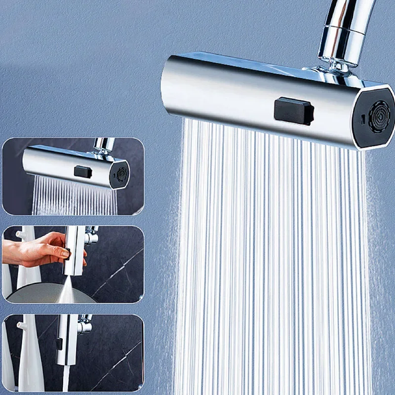 360° Rotating Tap Filter Splash Proof Faucet Extension for Kitchen Sink with 3 Modes and Multifunctional Aerator