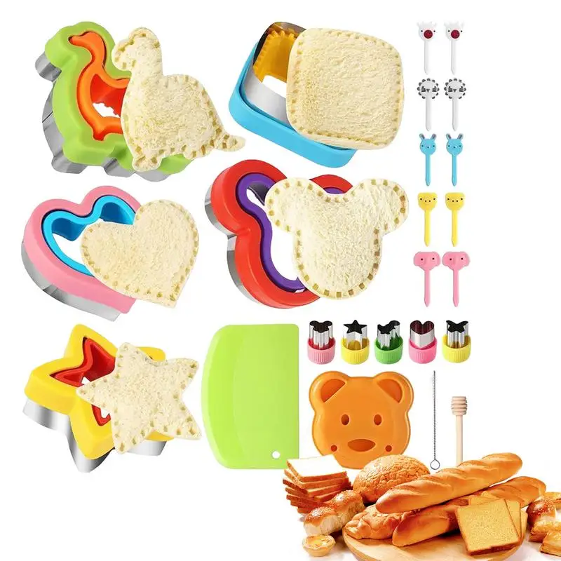 

Sandwich Sealer Cookie Cutters Sandwich Cutter And Sealer Set Sandwich Cutter Food Cutter For Girls And Boys