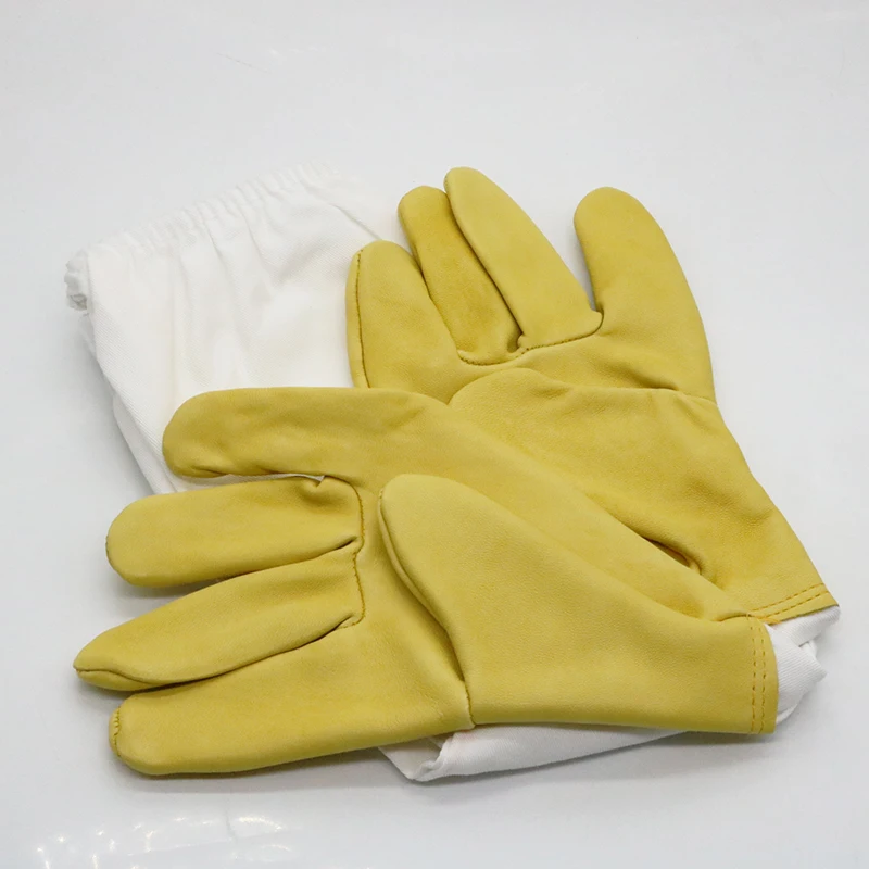 Guantes de apicultura de piel de oveja, herramientas de apicultura profesional, antipicaduras de abejas, 1 par