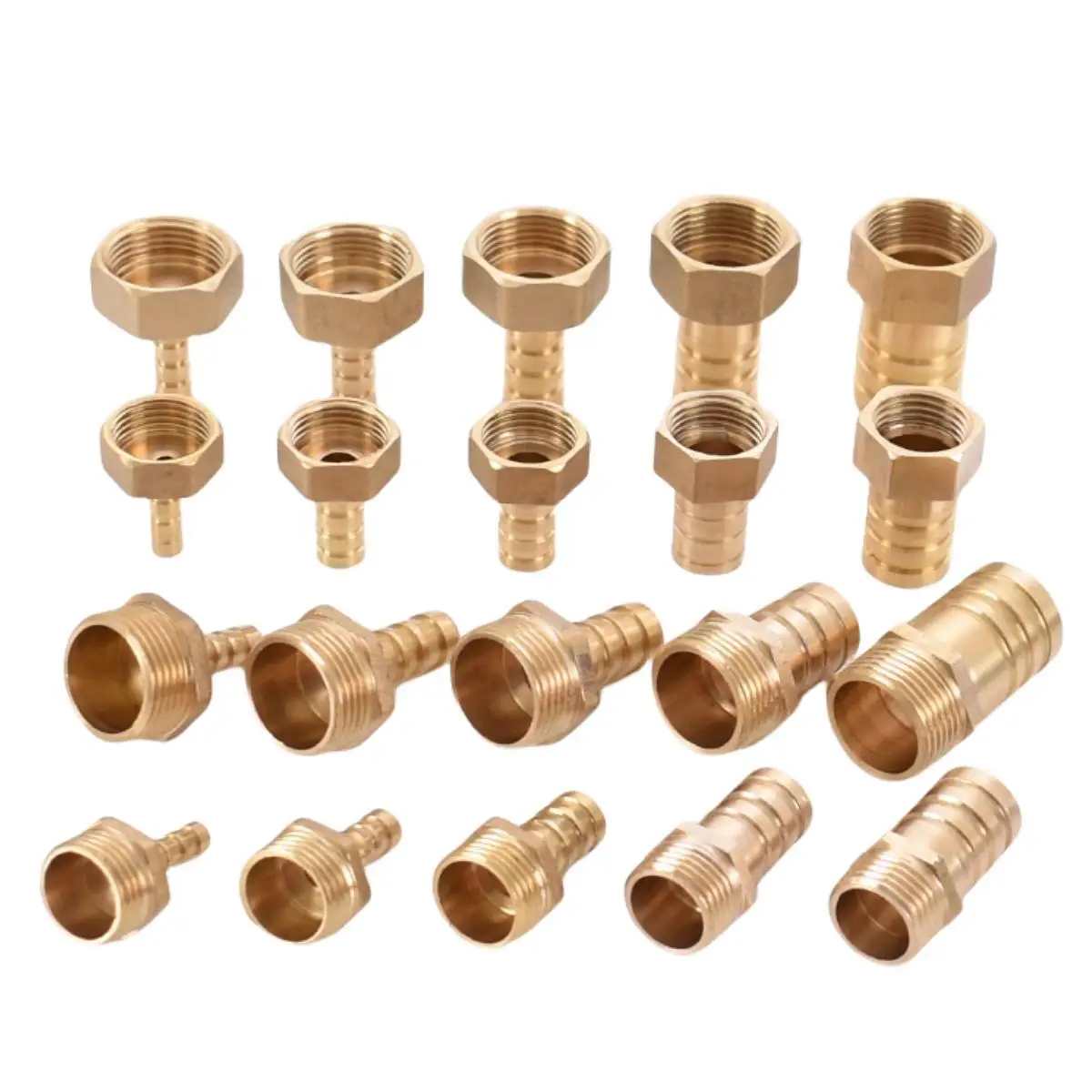 Brass Hose Fitting 6/8/10/12/14/16/19/25mm Barb Tail 1/8\