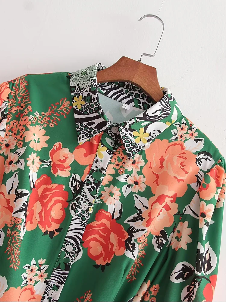 新しいヨーロッパ風の婦人服：ファッショナブルで多用途、そしてエレガントな、花柄のパッチワークデザインが特徴です。