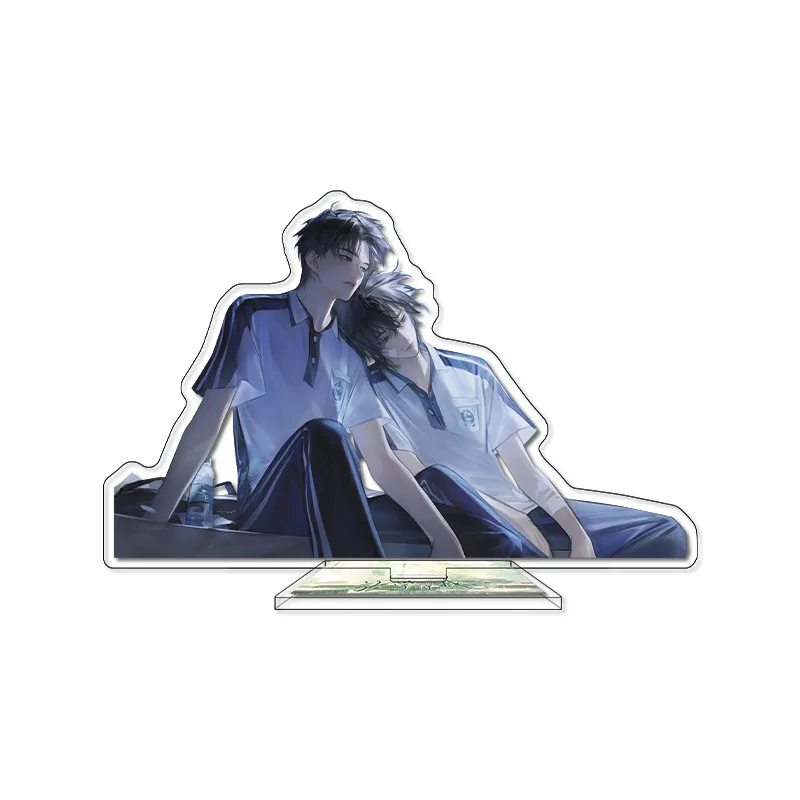 Wholesale Acrylic Anime Doujin Merchandise Layered Craft Large Standee After School Wait for Me String Buckle Bell Buckle