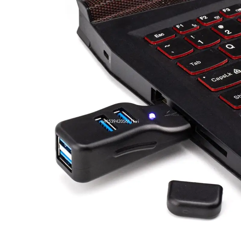 HUB USB à 4 Ports haute vitesse, adaptateur séparateur pour PC, ordinateur portable, tablette, livraison directe