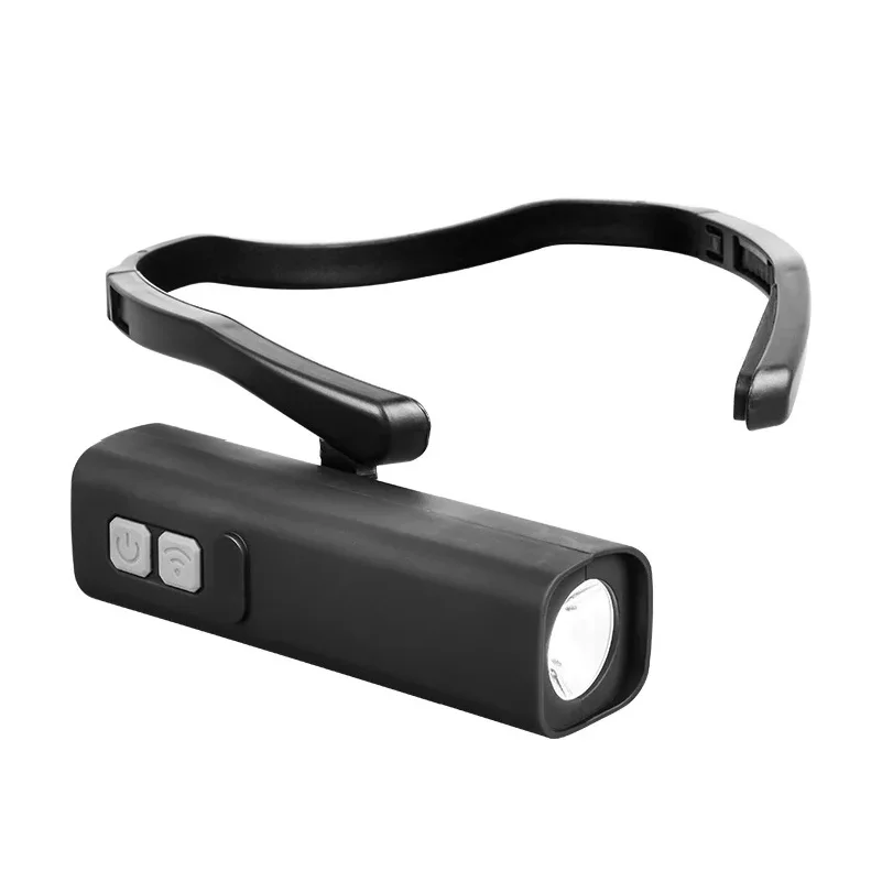 Rechargeable Waterproof Ear Clip Headlamp Bright LED Headlight for Fishing Hiking Running Cycling
