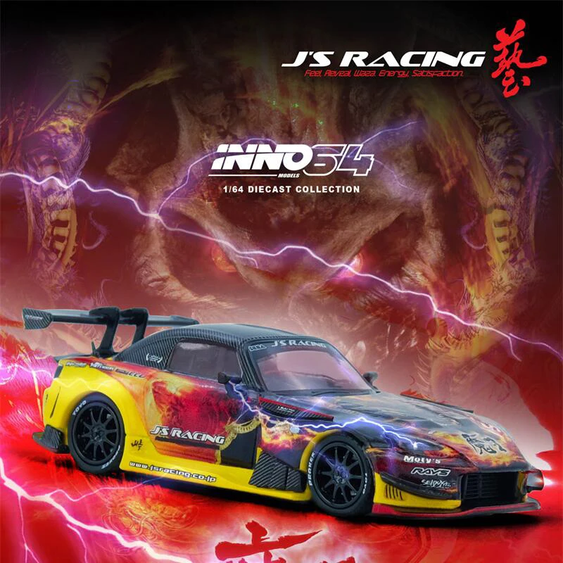 

(Pre-Order) INNO64 1:64 S2000 J'S RACING (AP1) "MAOU" Diecast Collector's Vehicle Model Car