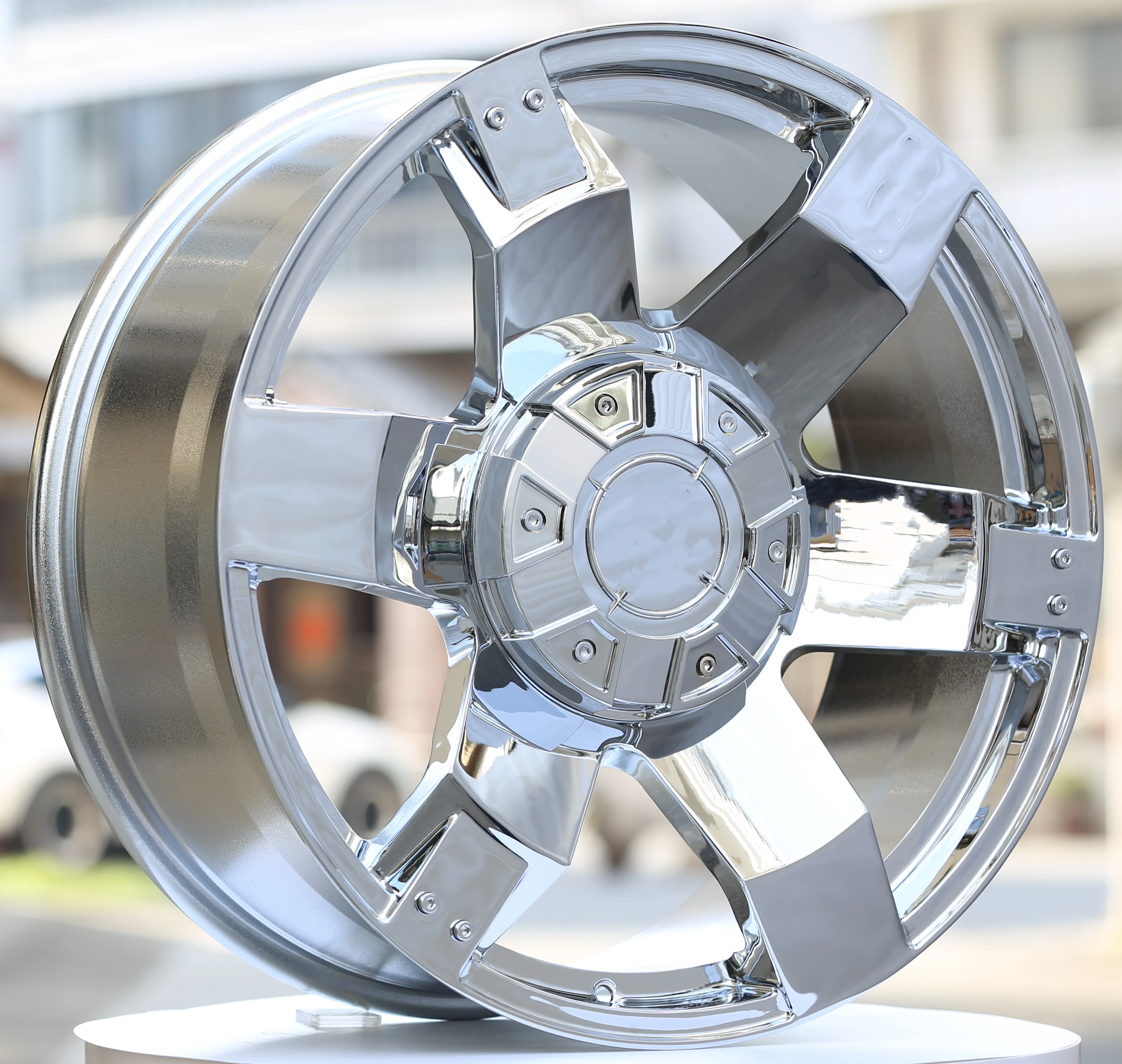 عجلات معدلة من سبائك الألومنيوم. لدودج لـ Ram للطرق الوعرة بيك اب وسيارات الدفع الرباعي 22*9.5 8*165.1for. ترقية هامر H2 F-250