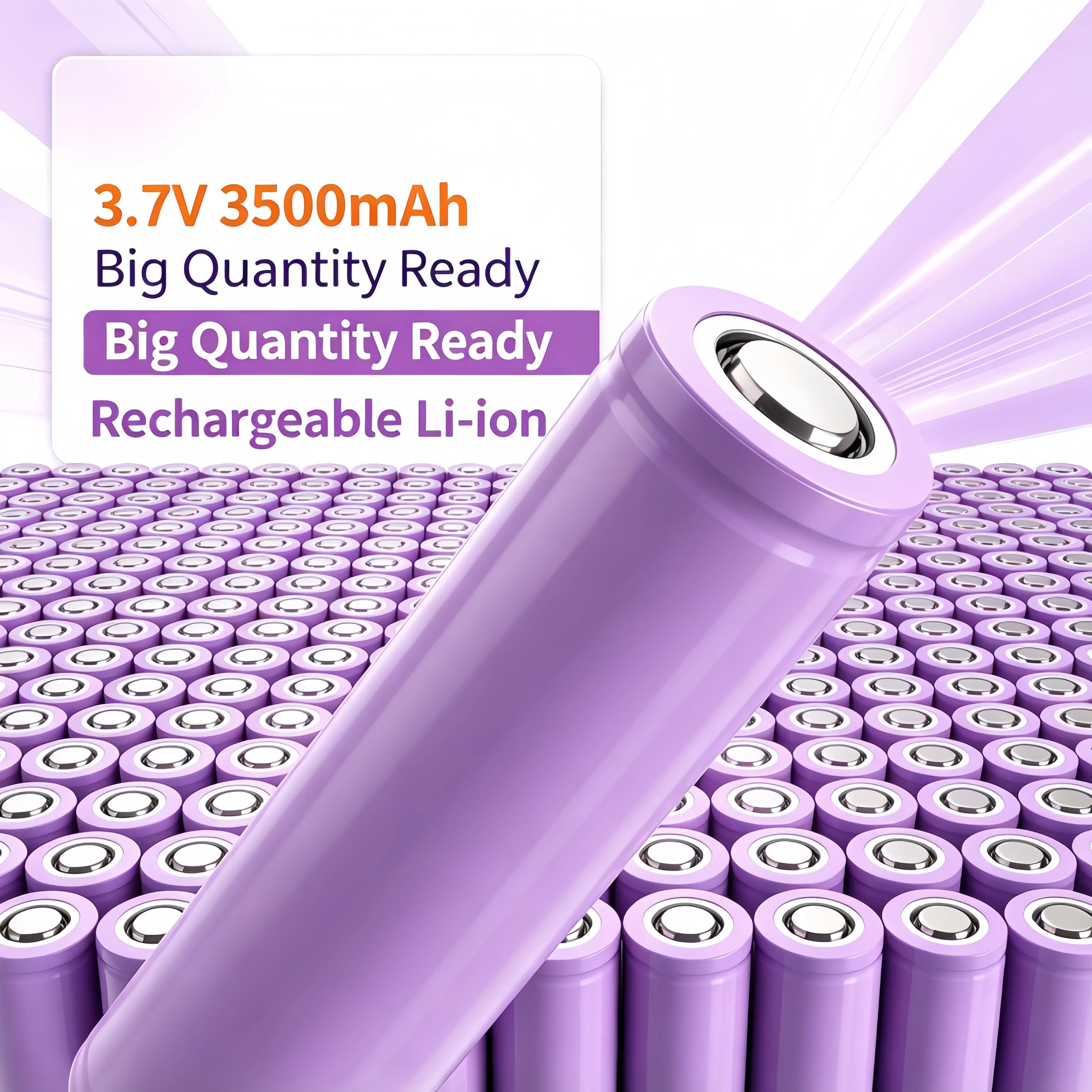 New 18650 3500mAh 3.7V 25A Rechargeable Lithium Battery Large Capacity 18650 Cell Low Self‑Discharge For Power Tool Equipment