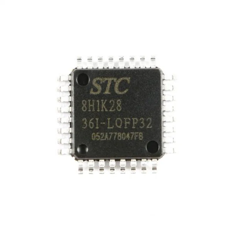 วงจรรวม LQFP32 STC8H1K28 MCU SMD ชิ้นส่วนอิเล็กทรอนิกส์ของแท้ใหม่