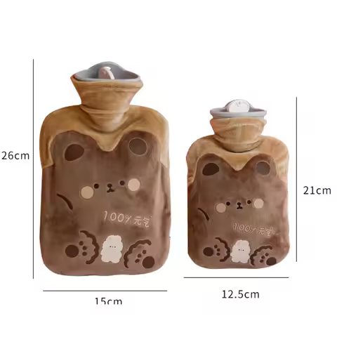 Cute Buillotte Large Warmer Hot Water Bag for Period Pain Stuffed Menstrual Colic Heater Plush Hand Warmer Seed Guatero Bottle