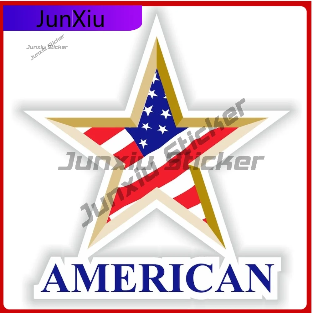 

Usa American Star Pentagram Flag Vinyl Sticker Graphic Car Cover Waterproof Outdoor Suv Decals And Graphics Ebike Auto Rv Campin