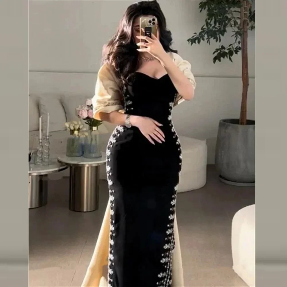 Customized Sparkle Exquisite Evening Jersey Sequined Ruched Clubbing A-line High Quality Occasion Formal Party Dress for Women