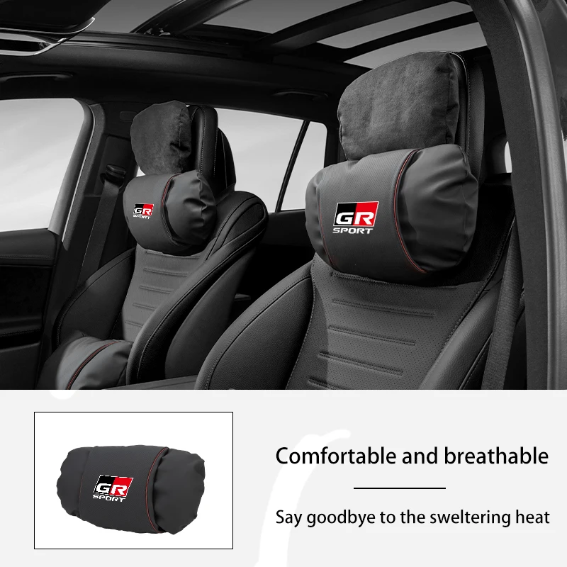 

Car Seat Headrest Neck Pillow Protector Cushion Interior Accessories For Toyota Corolla Avalon Supra Yaris Camry Tacoma Avanza