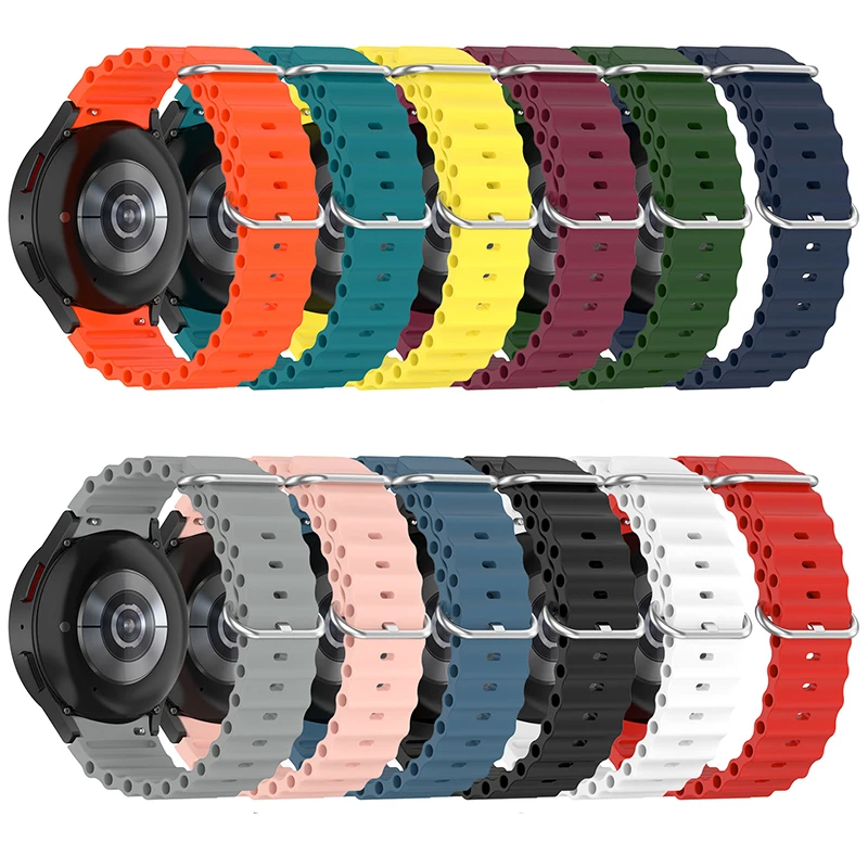 Ремешок силиконовый для Samsung Galaxy Watch 5/5 pro, 45 мм, 44 мм, 40 мм