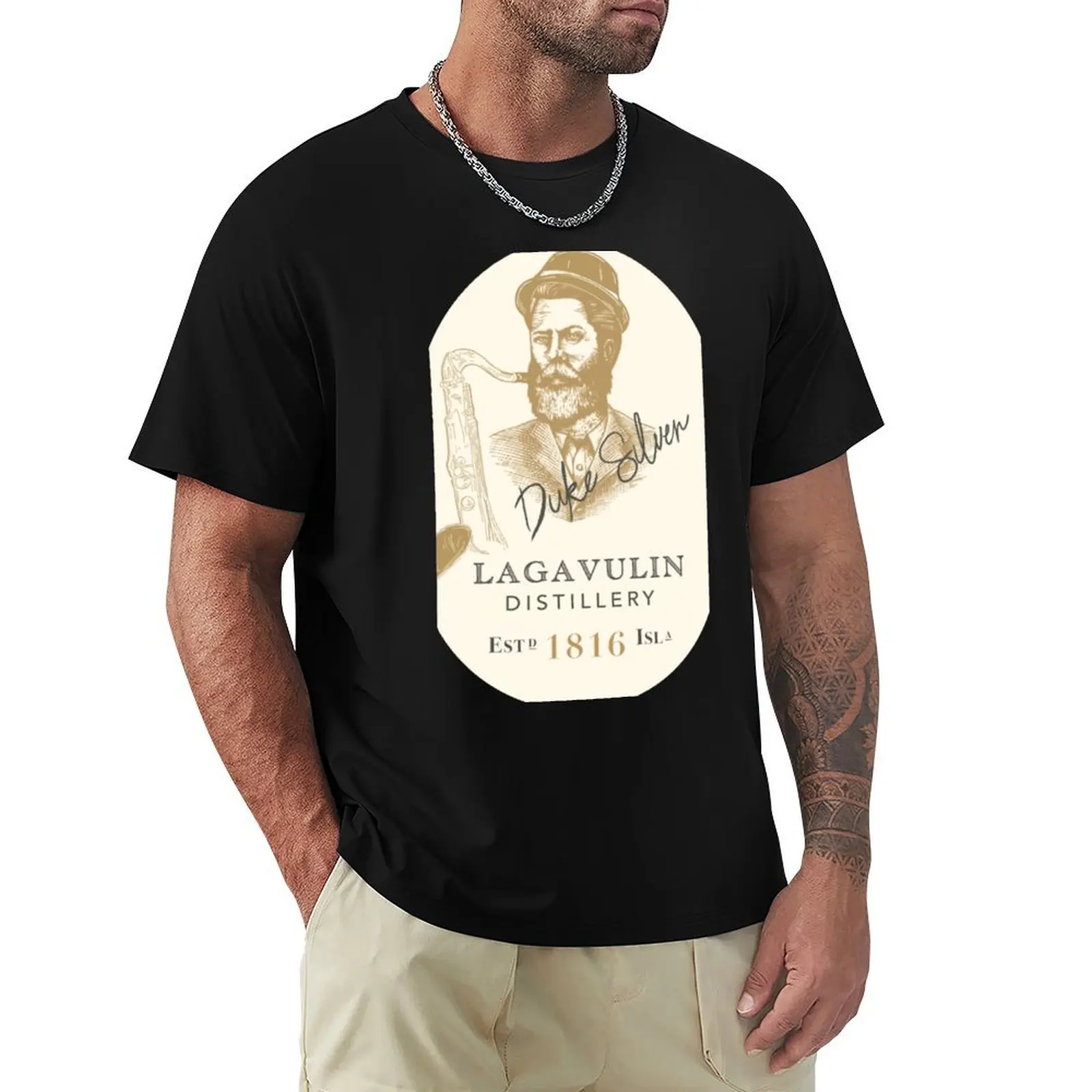 

Duke Silver Lagavulin T-Shirt Sports Casual Breathable Tee Shirt
