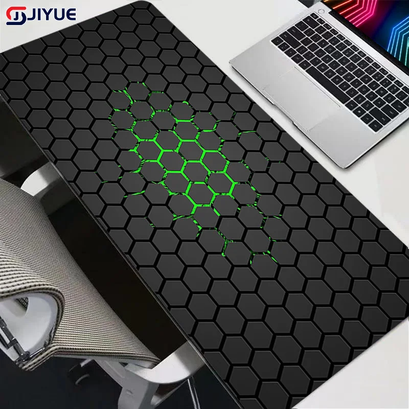 Large Mouse Pad Honeycomb Hexagon Art Pattern Mousepad Desk Waterproof Non-slip Rubber High Elastic Mat PC Gaming Mousepad