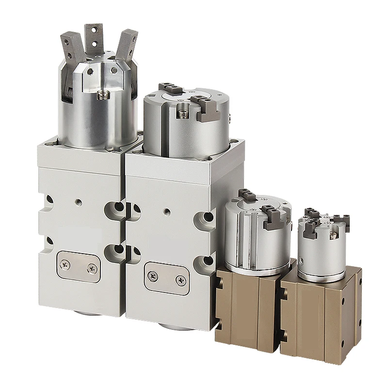 Imagem -03 - Cilindro Tampando do Tampão de Parafuso da Máquina Ycmrs 316 20 25 32d 360 Prendedor Giratório de Dedos do Prendedor do ar de Pcmrs332d °