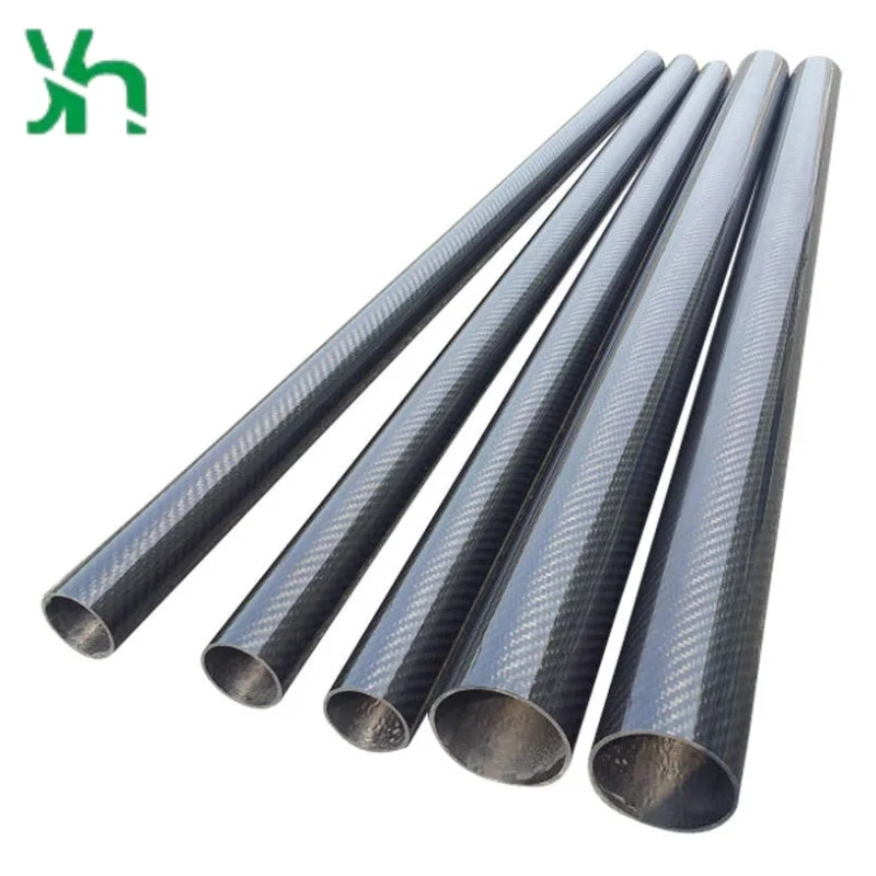 Tubos de fibra de carbono multirotor, tubos de fibra de carbono lisos [diámetro exterior] 4-60 mm, usados para marcos de drones de fotografía aérea