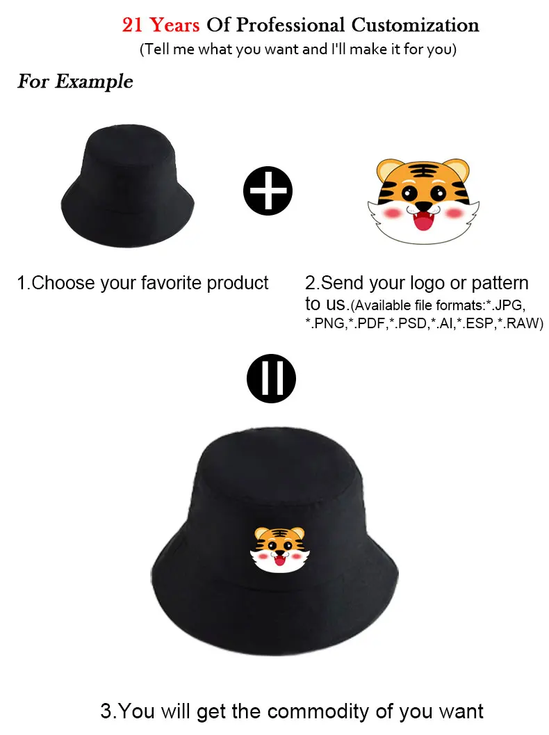 Hut mit individuellem Logo, Fischerhut, Kinder-Fischerhut, personalisierte bestickte Logo-Bucket-Hüte, Kinder-Flachhut, Sonnenhut – Detail 3