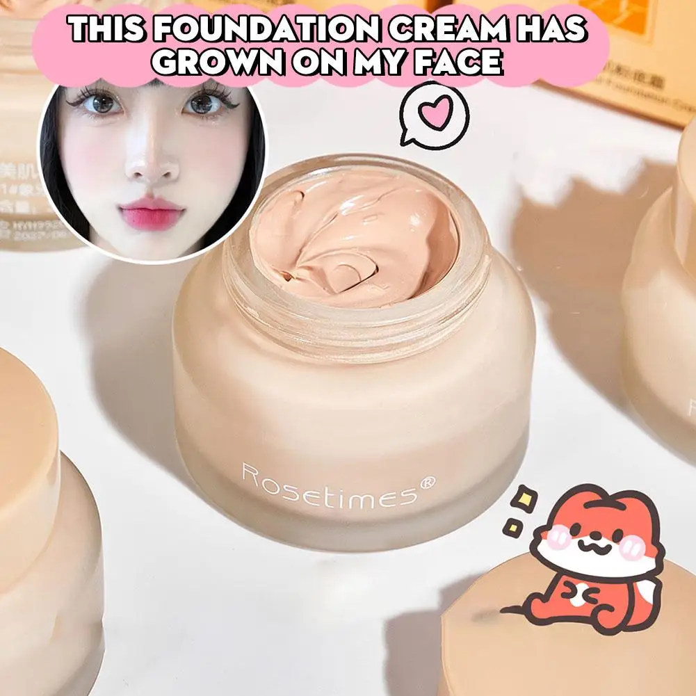 

Soft Beauty Foundation Cream Waterproof, Sweat Resistant, Concealer Moisturizing Students Makeup Free Makeup Beauty O6A7