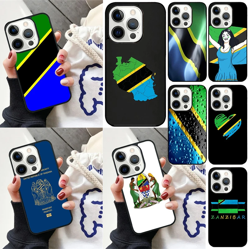 Tanzania National Flag Cover For iPhone 16 13 14 15 Pro Max 12 Mini 11 15 Pro Max 6 7 8 Plus Max SE 2020 Phone Case