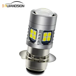 1pc 6-24V H6M LED Moto Bulb P15D 3030 LED Motorcycle Headlight High-Low Beam Motorbike Scooter ATV LED HeadLamp Fog Light 6v 12v