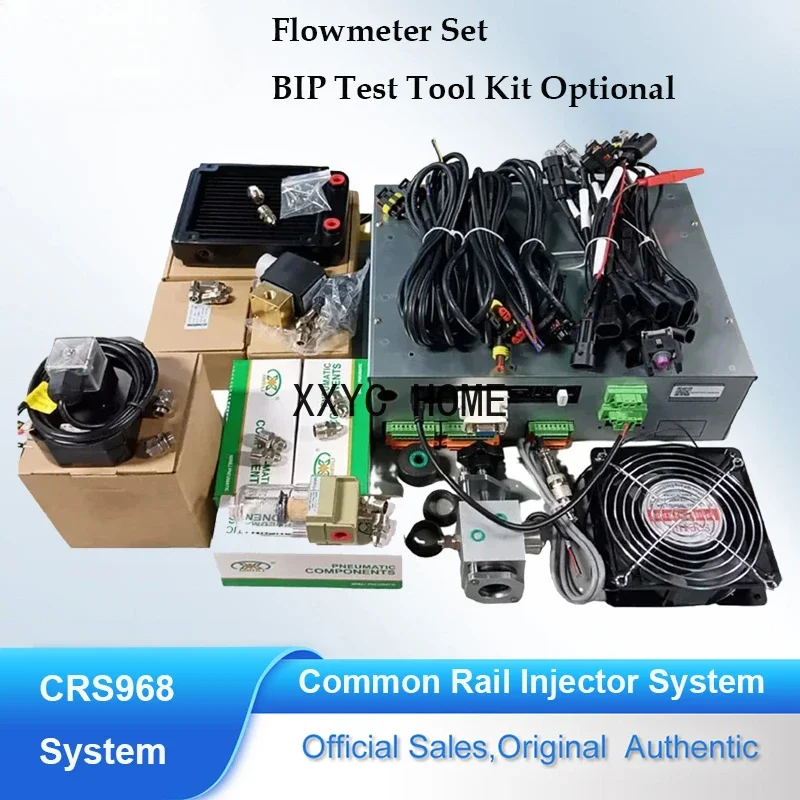 CRS968 System Controller Fuel Injection Injector Pump Tester Coding IQA QR With Flow Senor BIP Kit For Common Rail Tester Bench