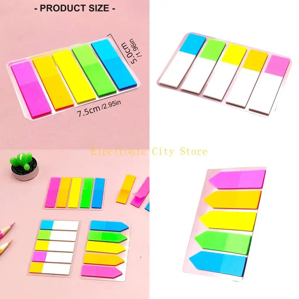 

Colored Label 1000Sheets 45x12MM Writable PET Label Adhesive Notes Page Marker for School Office Supplies HU8D