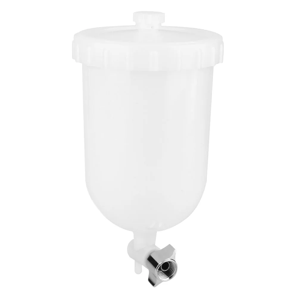 400ml Spray Pot Side Feed Paint Cup Side Feed Plastic Paint Cup for W101 W71 R-2 K-2 F-2 Spray Spray 