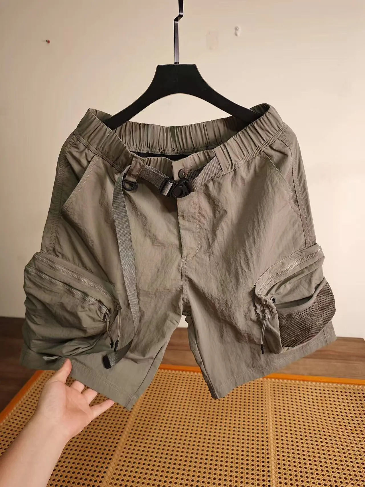 

Casual Workwear Short Pants Men's Summer Trendy American Multi-Pocket Handsome Five-Part Loose Fit Quick Dry Pants