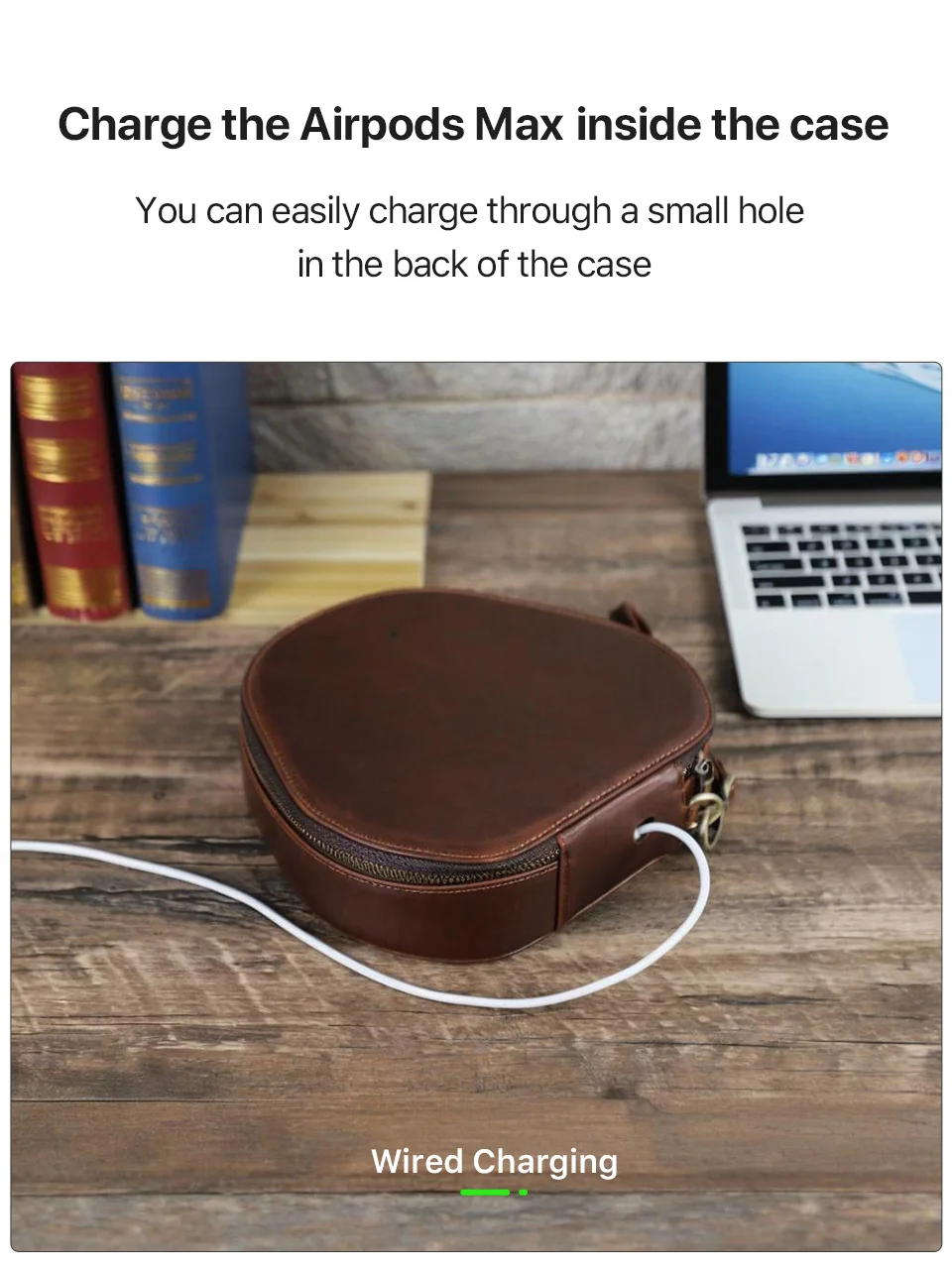 Echtledertasche für Apple AirPods Max SONY WH1000 XM4 XM5 XM6 Kopfhörer, Reise-Tragetasche, Schutzhülle, Aufbewahrungsbox – Detail 10