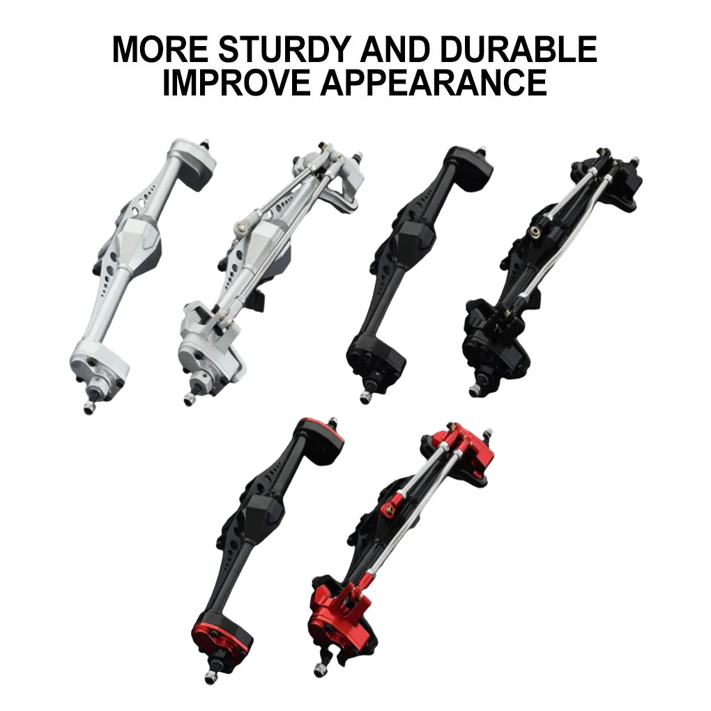 RCGOFOLLOW Aluminum Alloy Complete Front Rear Axle Protector Rc Front Rear Axle For 1/10 Rc Front Rear Axle Axial Capra