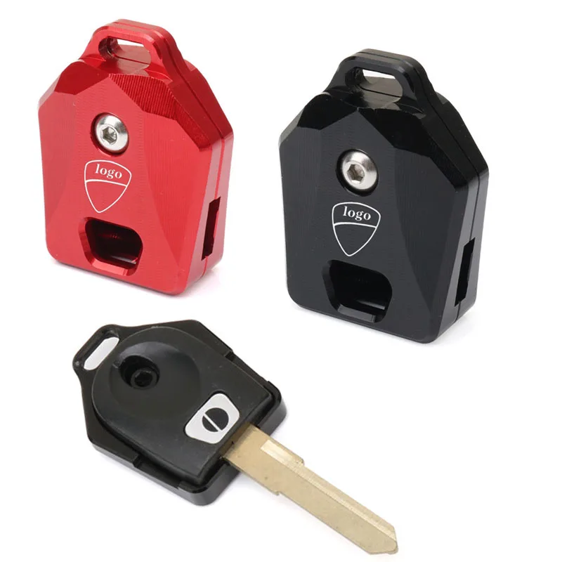 Para ducati monster 600 620 696 748 800 848 999 1098 900 1198 s2r s4 chave caso capa escudo chaveiro chaveiro acessórios da motocicleta