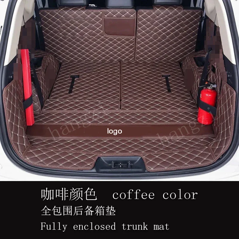 For DFSK Glory 580 Fully Enclosed Trunk Mat DFSK Glory 580 Pro (7 Seats) Wear-Resistant Trunk Mat 2017-2024Edition Auto Parts