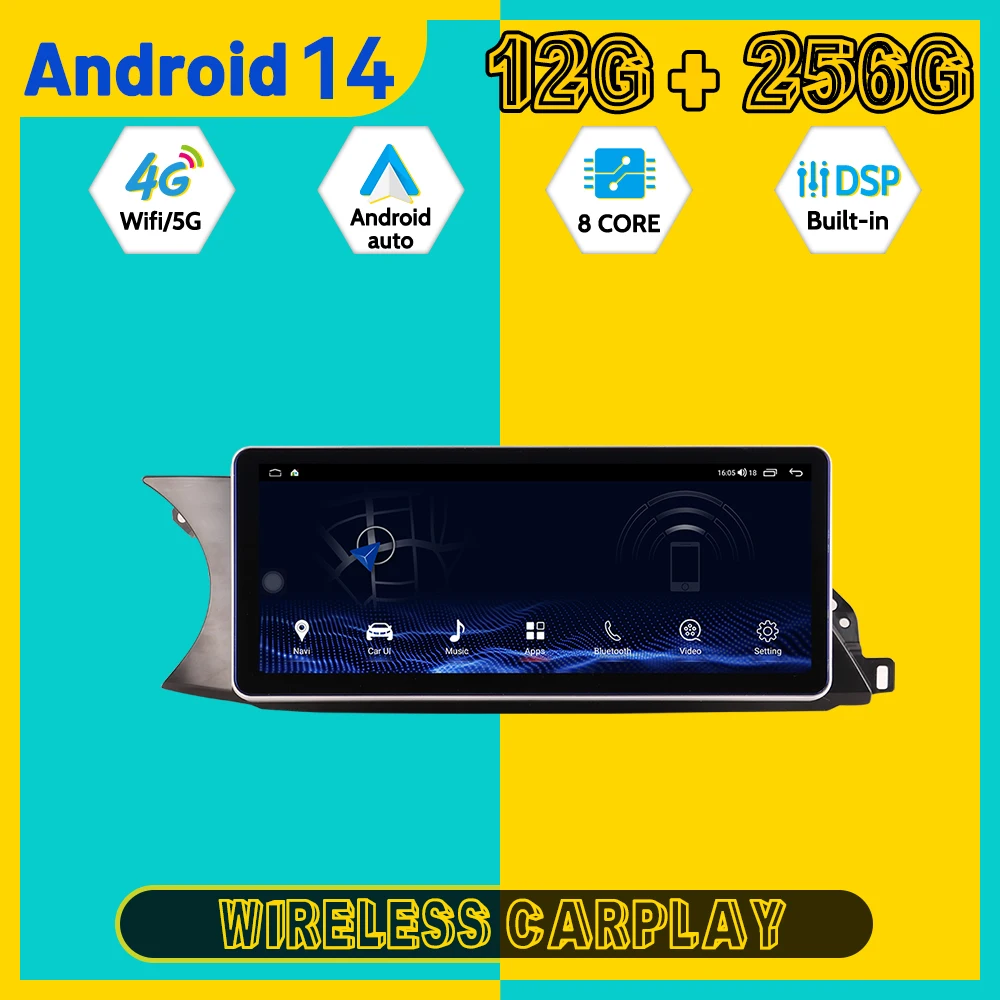 Android 14 Car Multimedia Automotive Player For Alfa Juliet 2017 Carplay GPS Navigation Car Radio Stereo Reciever Head Unit