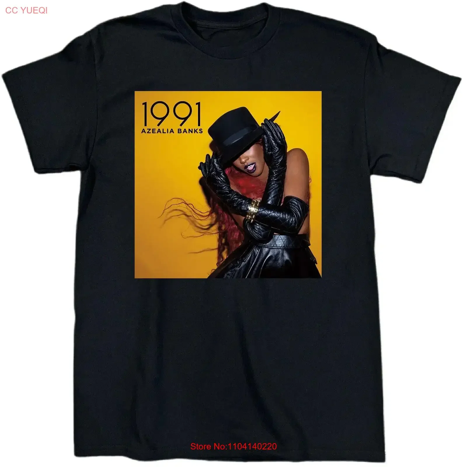 Azealia Banks Music Star Heavy Cotton Black T Shirt TT101 vintage Washed Unisex Versatile designer clothes