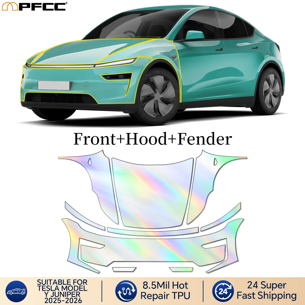 9 Mil Voor Tesla Model Y Juniper 2025 2026 Voorgesneden TPU Krasbestendig Verf Bescherming Film PPF Volledige Voertuig Transparante Kit