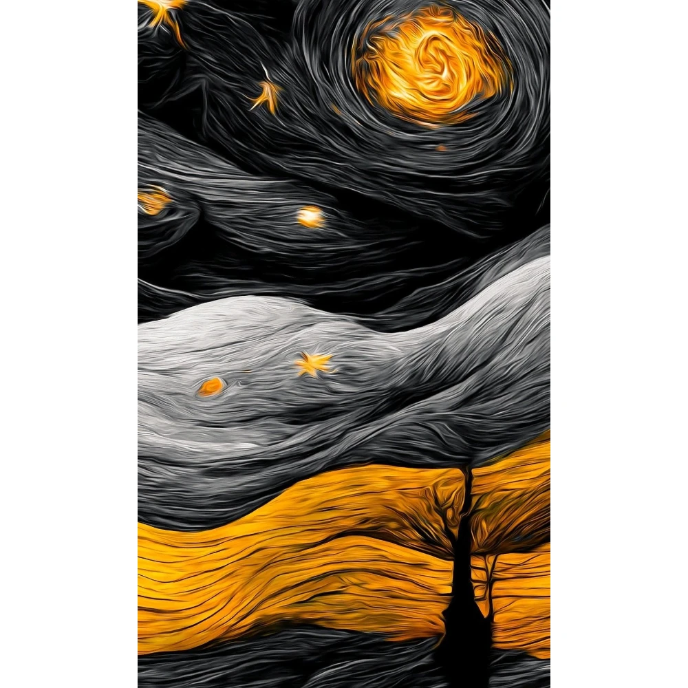 

500/1000/1200/2000 PCS Jigsaw Puzzles Black Sky Landscape Family Activity Games for Bedroom Gameroom Home Decor Gift
