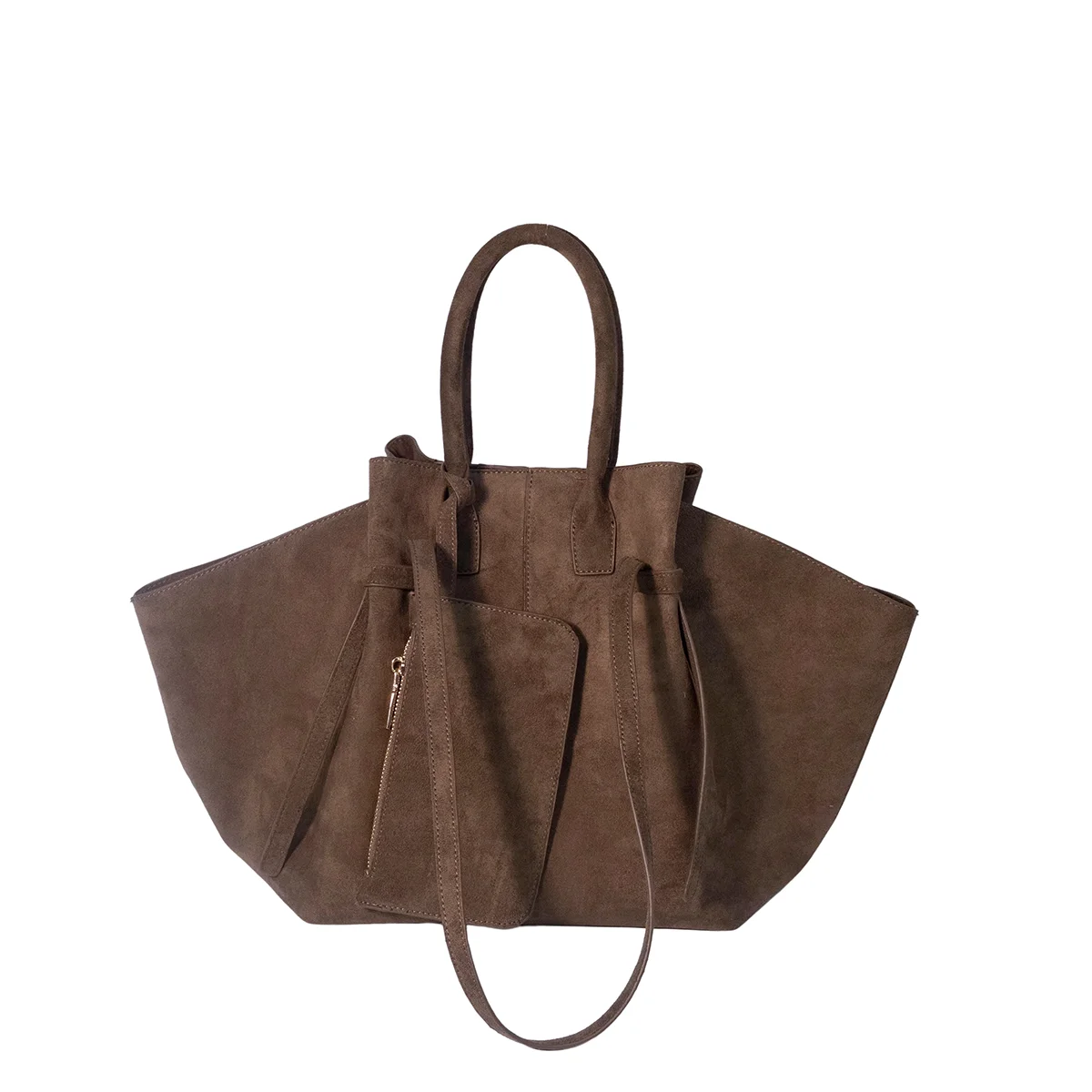 JIOMAY 2026 Women's New Vintage Tote Bag Large Suede Shoulder Bag Retro High-quality Handbag And Underarm Bag