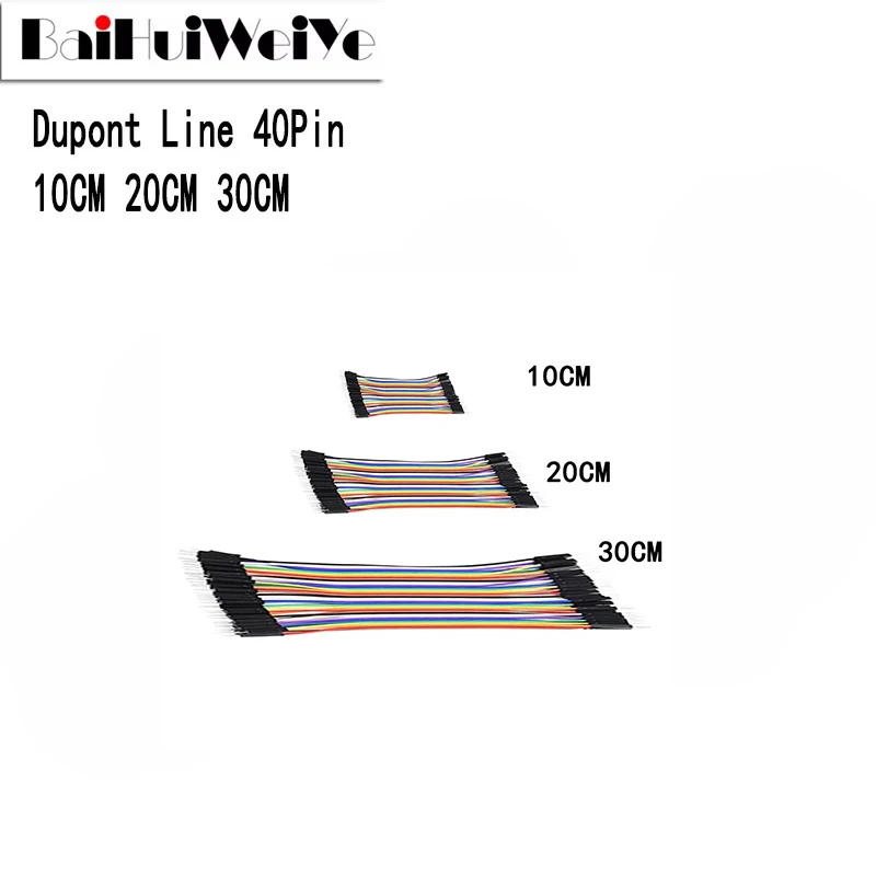 

2,54 мм Dupont Line 30 см 20 см 10 см 40-контактный разъем «папа-папа» + «мама-папа» + перемычка «мама-мама» Кабель Dupont DIY KIT